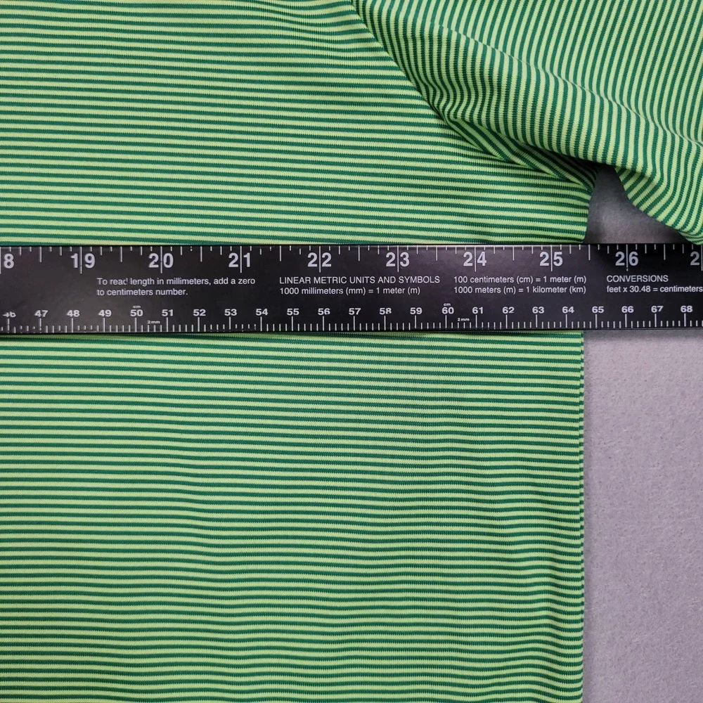 Adidas‎ Climalite Golf Polo Shirt Green Striped XL Mens Short Sleeve EUC